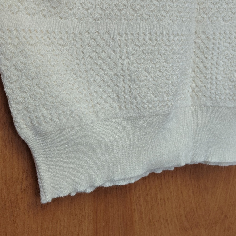 Truth Ivory Knit Short Sleeve Sweater Top - Picture 5 of 11
